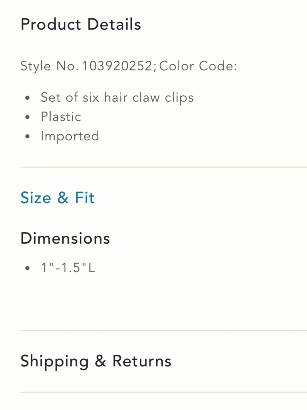 Anthropologie 6 Piece Halloween Mini Hair Claw Clips Black, Orange, White - Picture 3 of 5